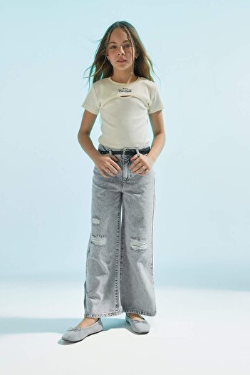 DeFacto Ribbed Bolero and Tank Top Set for Girl - C4707A824Sm