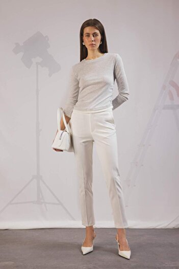 DeFacto Classic Chino Pants Normal Waist Basic Straight Pocket Ankle Length C1429Ax24Sp