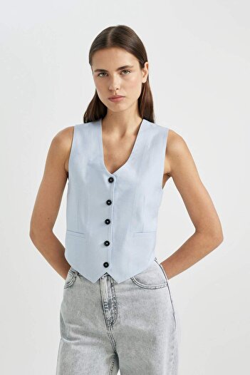 DeFacto Fitted Blazer Vest C4599AX24SM