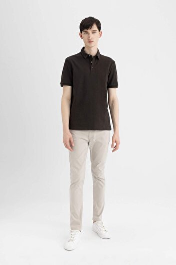 DeFacto Slim Fit κοντομάνικο μπλουζάκι Polo C4136ax24sm