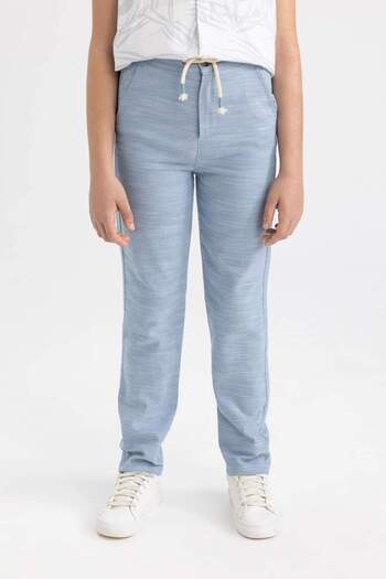 DeFacto Boy's Standard Leg Linen Look Trousers B7622A824Sp