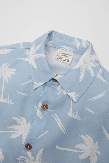 DeFacto Baby Boy Patterned Short Sleeve Shirt C3441A524Sm