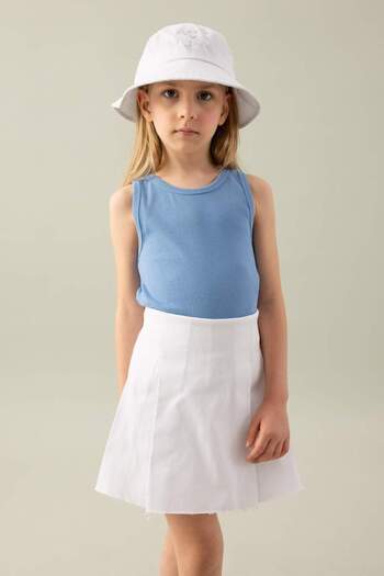 DeFacto Girl's Crew Neck Basic Plain Tank Top C2214A824Sm