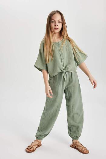 DeFacto Girl's Cotton Trousers B5044A824Sm
