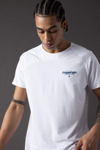 DeFacto Defactofit Slim Fit Tight Fit Crew Neck Printed Short Sleeve Sports T-Shirt B5019Ax24Sp