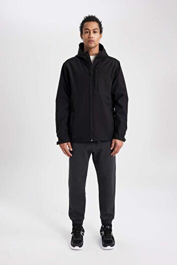 DeFacto DeFactoFit Теплоізольована куртка Softshell з капюшоном і блискавкою C2989AX24SP