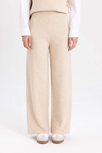 DeFacto Triko Pantolon Straight Fit Geniş Bol Paça C2088AX24SP