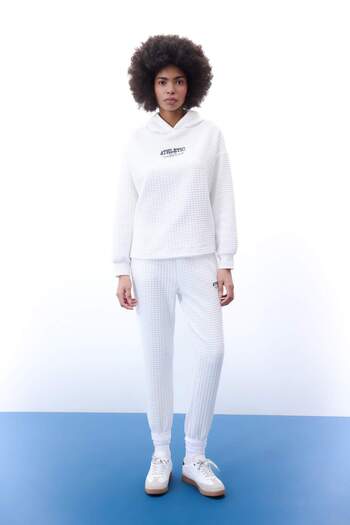 DeFacto Defactofit Oversize Wide Fit Hooded Quilted Sports Sweatshirt B4599Ax24Sp
