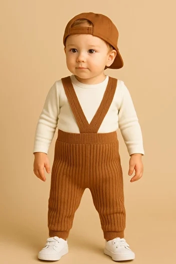 Minytrendy Unisex Baby 4 Season Adjustable Cross Strap Flexible Knitwear Tights