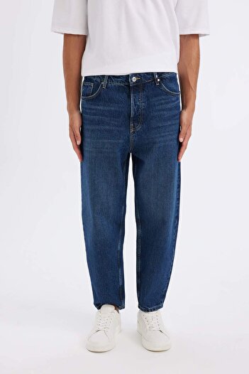 DeFacto Wiser Wash Balloon Fit Loose Fit Ψηλόμεσο Παντελόνι Jean με κανονικό πόδι B2573AX23AU