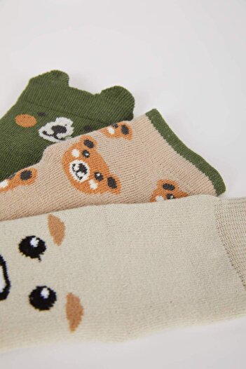 DeFacto Baby Boy Non-Slip Sole Cotton Long Socks B1420a5ns