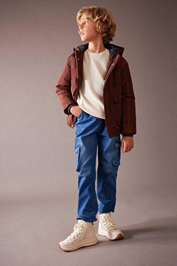DeFacto Boy's Water Repellent Hooded Coat A2265A823Wn
