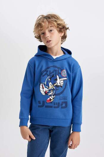DeFacto Chlapecká mikina Sonic the Hedgehog s kapucí B3063A823WN