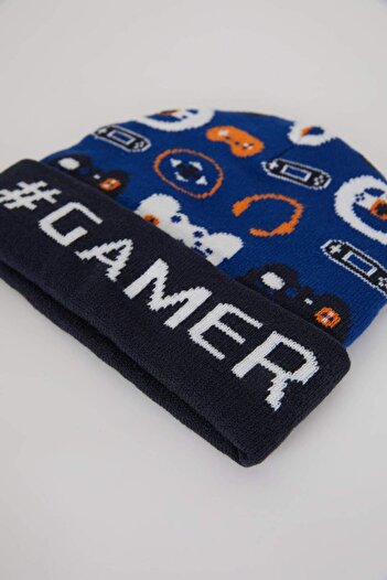 DeFacto Boy's Patterned Knitwear Beanie A5466A823Wn