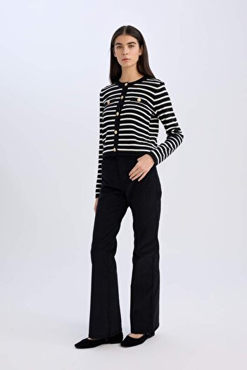 DeFacto Spanish Leg Basic Corduroy Trousers S0612Az23Wn