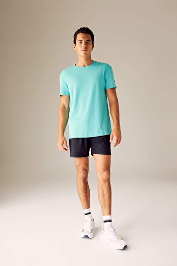 DeFacto Defactofit Standard Fit Crew Neck Printed Short Sleeve 100% Cotton T-Shirt A5825Ax23Sm