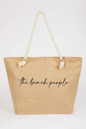 DeFacto Damen Strandtasche aus Stroh Z4429AZNS