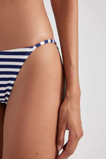 DeFacto Fall in Love Regular Fit Çizgili Bikini Alt A9458AX23HS