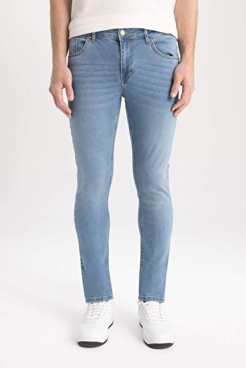 DeFacto Pedro Slim Fit Tight Fit Regular Waist Narrow Leg Jean Pants A2977Ax23Sm