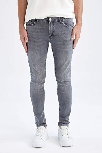 DeFacto Super Skinny Extra Slim Fit Κανονική μέση Εξαιρετικά στενό παντελόνι Jean Z2957AZ22AU