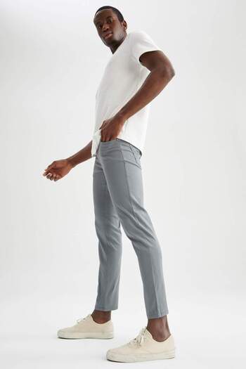 DeFacto Extra Slim Fit Chino Canvas Trousers