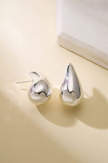 Chavin Steel Drop Design Gray Women's Earrings Eu05By