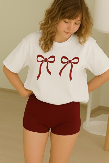 BENROMA Ribbon Printed T-Shirt