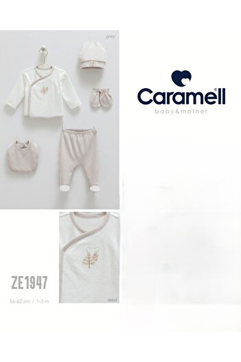 Caramell My Baby Kumsal 100% Cotton 5-Pack Hospital Release Hello Forest Hello Forest Patterned 1947