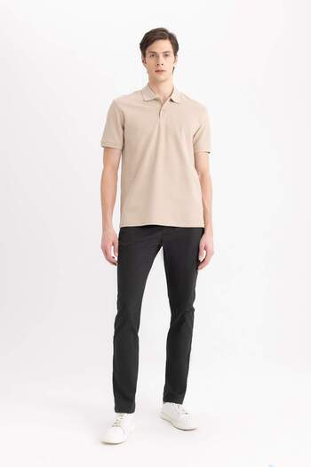 DeFacto Slim Fit Chino Canvas Trousers