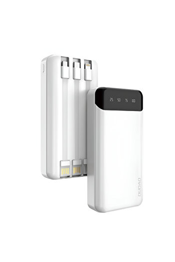 DUDAO Dudao K6Pro+ External Powerbank 20000mAh with 3 Integrated Cables USB Type C, Micro USB
