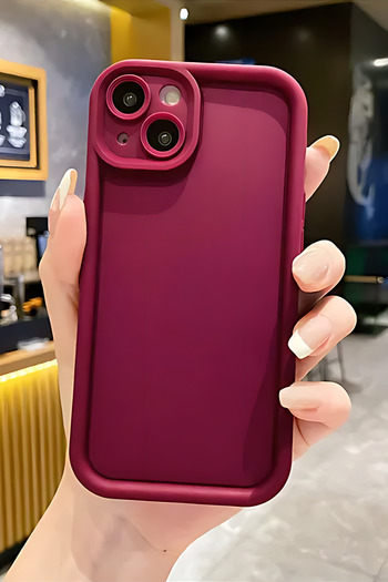 Fibaks Apple iPhone 15 Compatible Case Soft Textured Colorful Silicone Cover with Camera Protection