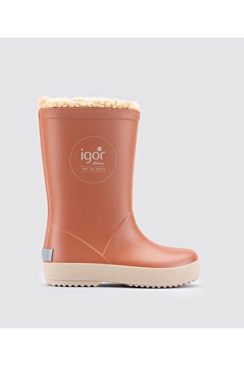 IGOR Splash DK Kürklü Teja Kiremit Çocuk Yağmur Çizmesi