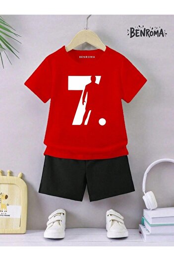 BENROMA Unisex Kids Shorts Set - Character Printed