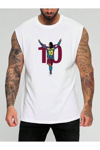 BENROMA Football Player Printed Sleeveless T-Shirt