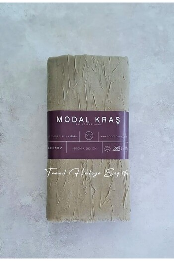 Trend Hediye Sepeti Bamboo Scarf Olive Green Color
