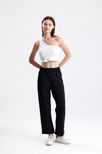 Butik Women's Relaxed Cut Elastic Waist Trousers
