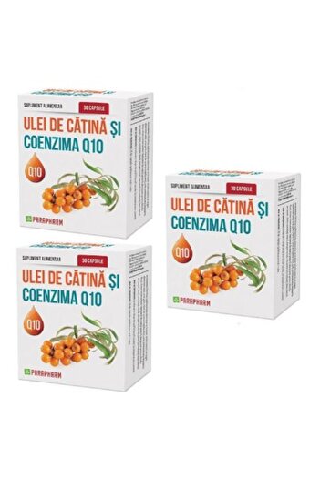 Parapharm Sea Buckthorn Oil and Coenzyme Q10 x 30 capsules Pack 2+1