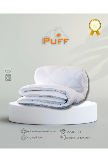 Hayo’u PUFF Microgel Double 220X200 4kg Thick Quilt (High Quality Cotton Fabric)