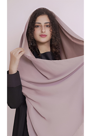 outline Silk-lined Salam scarf - Coffee