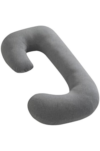 Moon Organic C Shaped Maternity Pillow-Light Grey