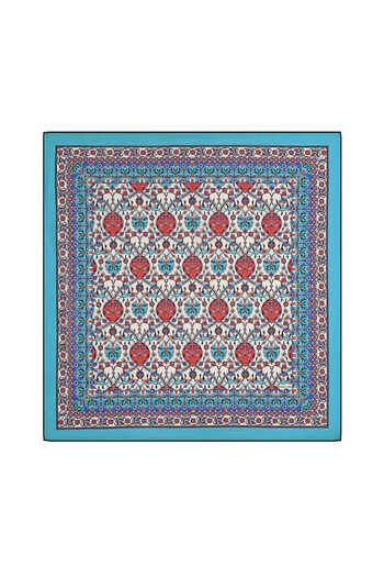 Bursa İpek Tulip Patterned Red Soft Scarf