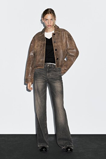 Massimo Dutti Orta bel İspanyol paça jean