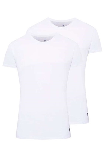 U.S. Polo Assn. يو اس بولو اسن. طقم رياضي رجالي برقبة دائرية مكون من قطعتين - A.8ST.0RA.1PL.9.S6