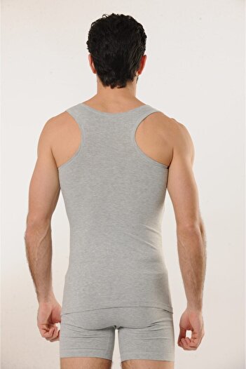 Hmd 700 3-pack Cotton Lycra Sports Men's Undershirt - Gray