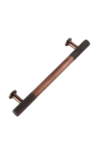 IRK METAL VE HIRDAVAT T Bar (Serrated) Baklava Sliced Antique Copper Handle Furniture Kitchen Drawer Door Handle