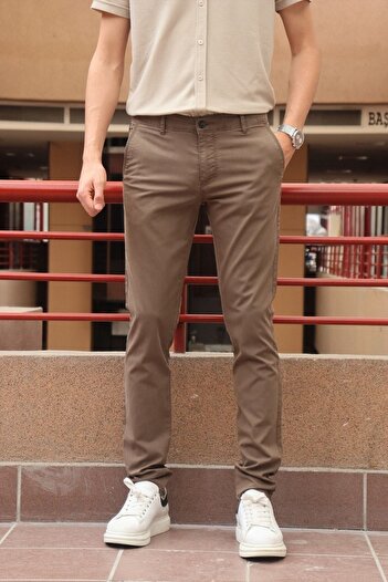 inpool Summer Pocket Embroidery Detail Sulfide Men's Trousers