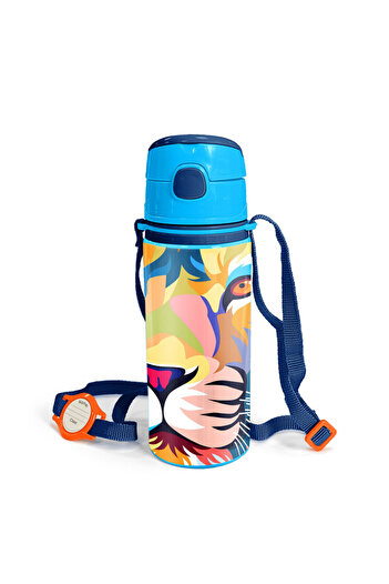 Coral High Yaygan 11938 Coral High Aluminum Flask with Straw 600 ml