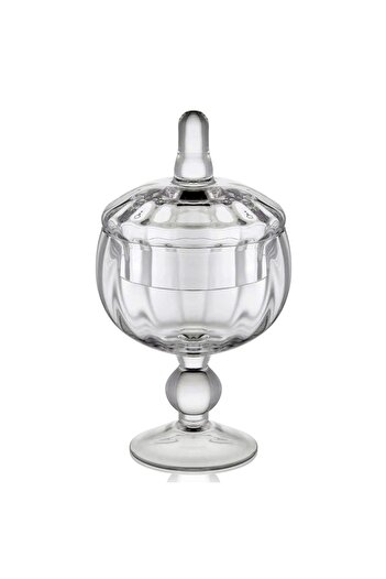 The Mia The Mi̇a Footed Glass Storage Container 21 cm