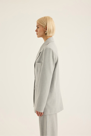 SEVİLEN Stripe Detailed Blazer Jacket