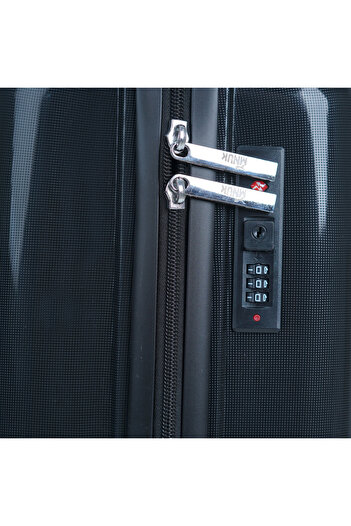 Mnuk Viajero Stra Ordinario 20Inch Cabin Luggage| PP Hardside Trolley- Black